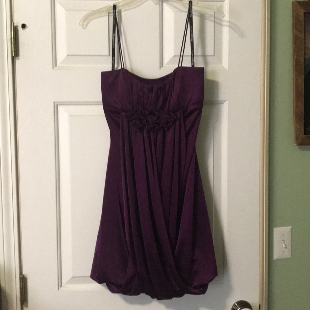 Purple mini dress